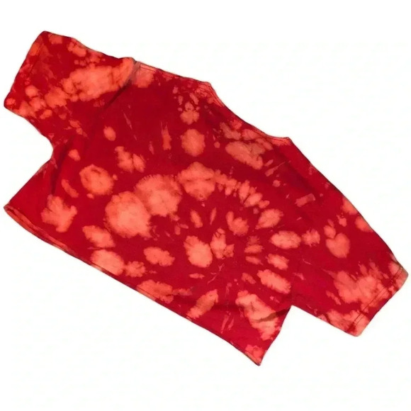 NEW Bleached Tie Dye Loose Boxy Crop Top - Picture 5 of 13